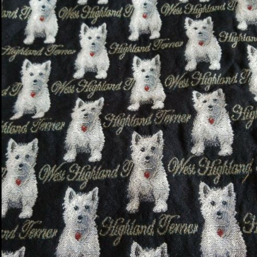 Dog Westie Tapestry Reusable Grocery Eco Tote NEW